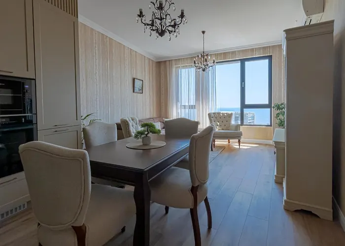 Panorama Sky 17 - Lux Floor With Amazing Sea View 아파트 바르나